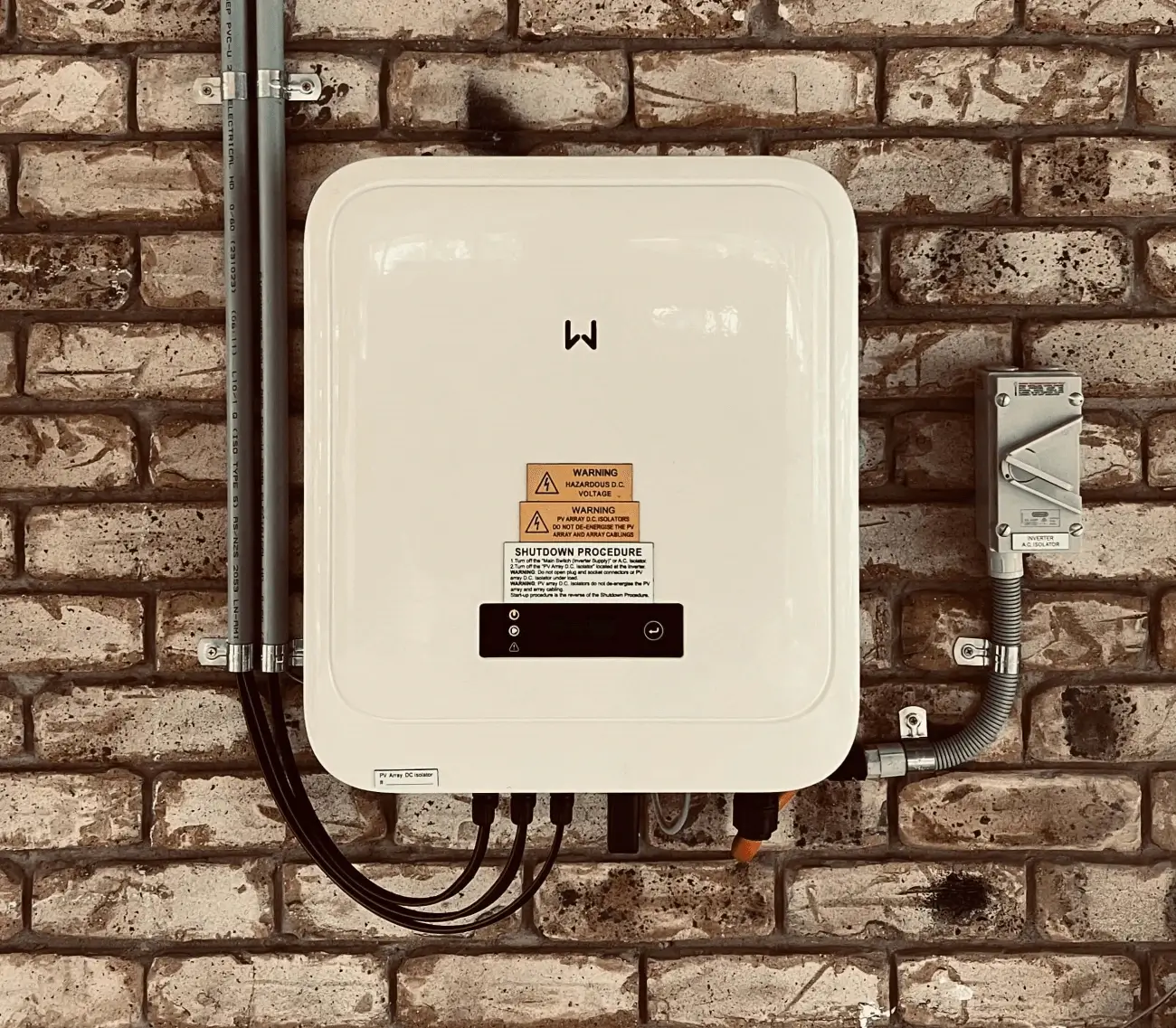 An electrical switchboard being inspected for a fault